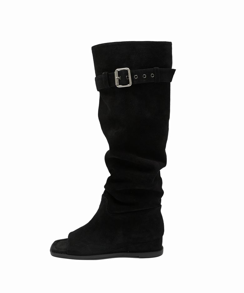 [위히 PICK] Open-Toe Boots_Black