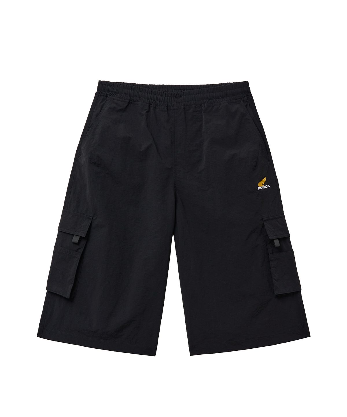 핍스 모터사이클(PHYPS MOTORCYCLE) Nylon Cargo Bermuda Shorts Black