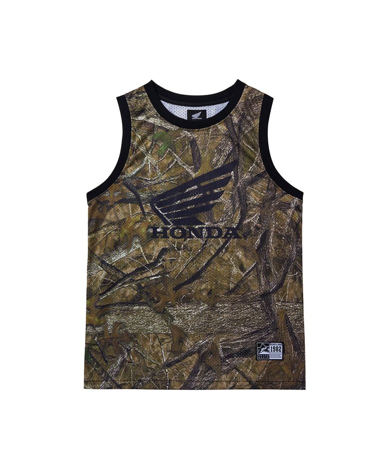 Original Wing Logo Camo Mesh Sleeveless Green