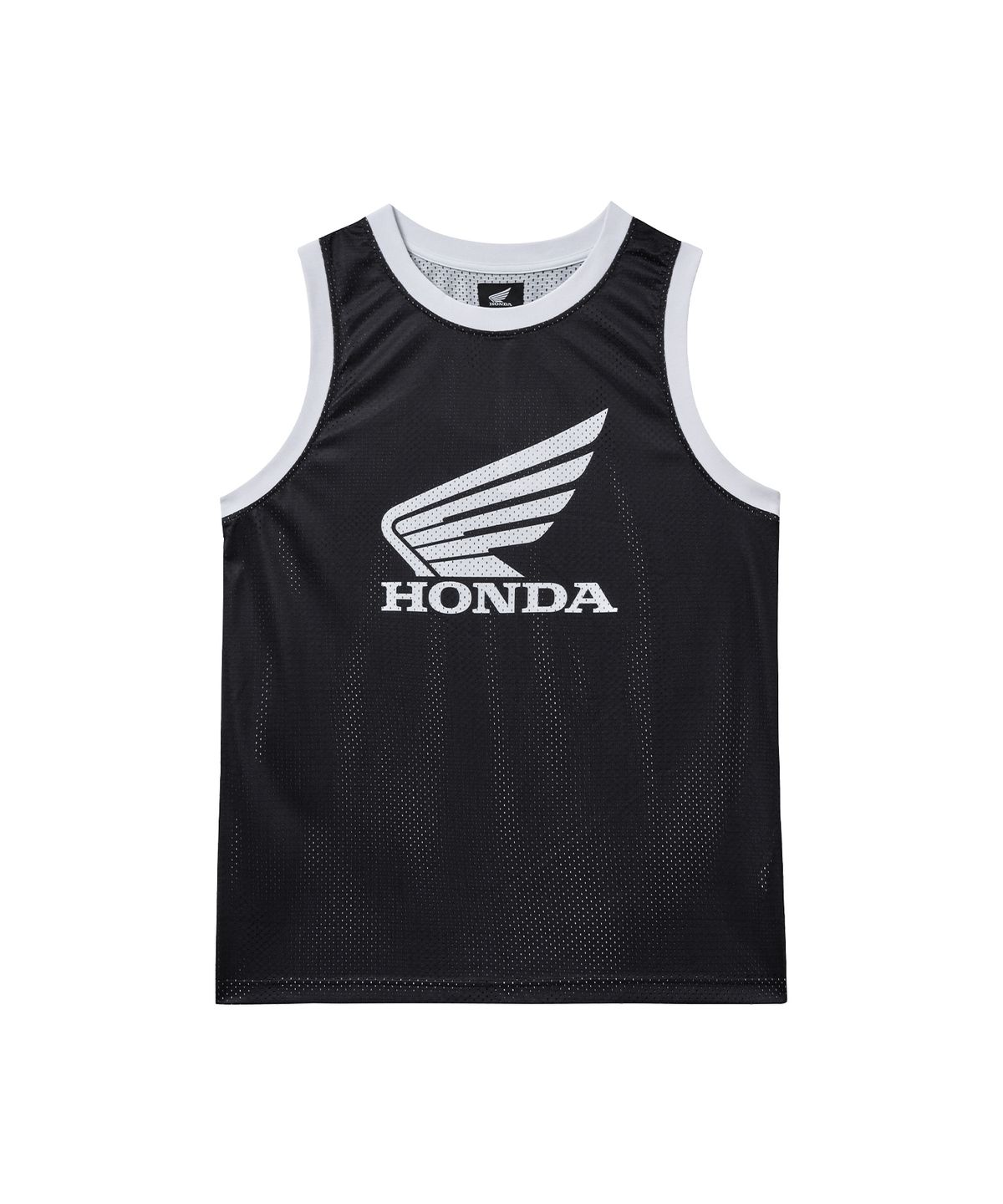 핍스 모터사이클(PHYPS MOTORCYCLE) Original Wing Logo Mesh Ringer Sleeveless Black