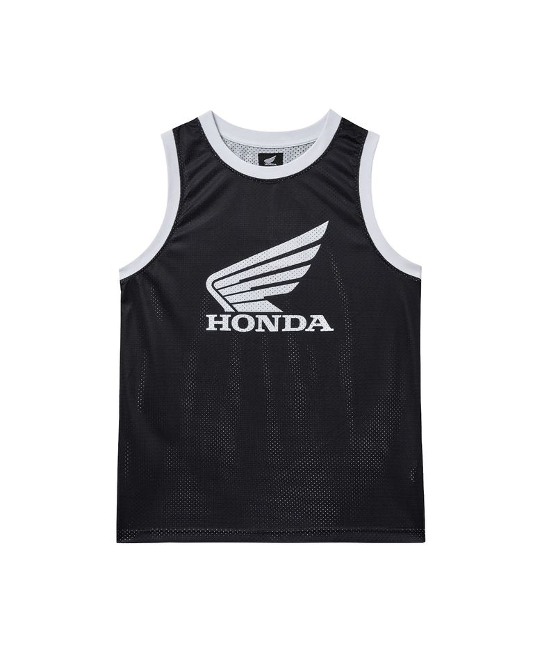 Original Wing Logo Mesh Ringer Sleeveless Black