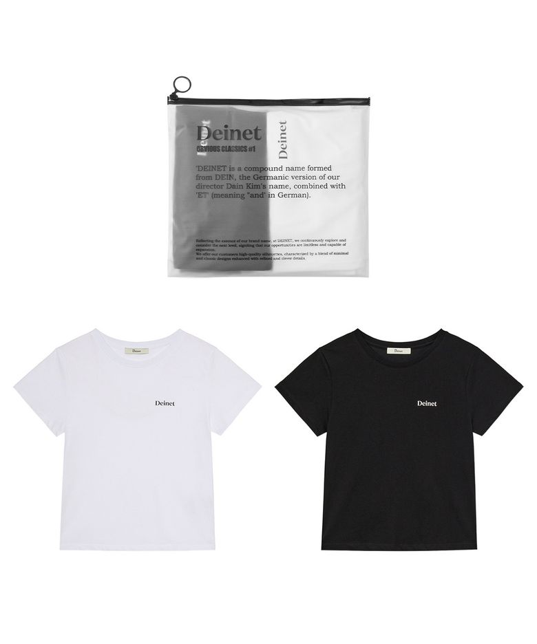 (2PACK) LOGO PRINT SLIMSIZED T-SHIRT