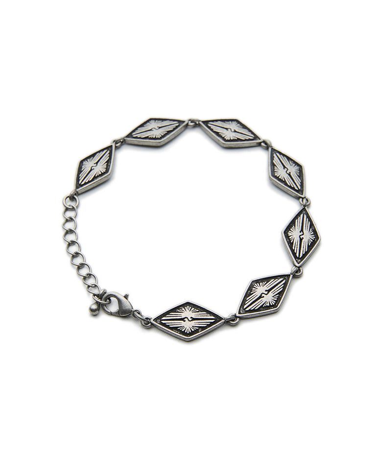 Rhombus Bracelet Antiquesilver
