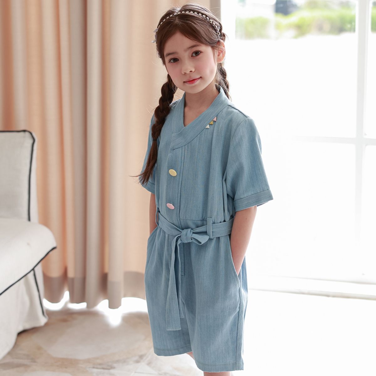 하랑한복(HARANG HANBOK) 구름뎅이 아동 생활한복 상하의세트
