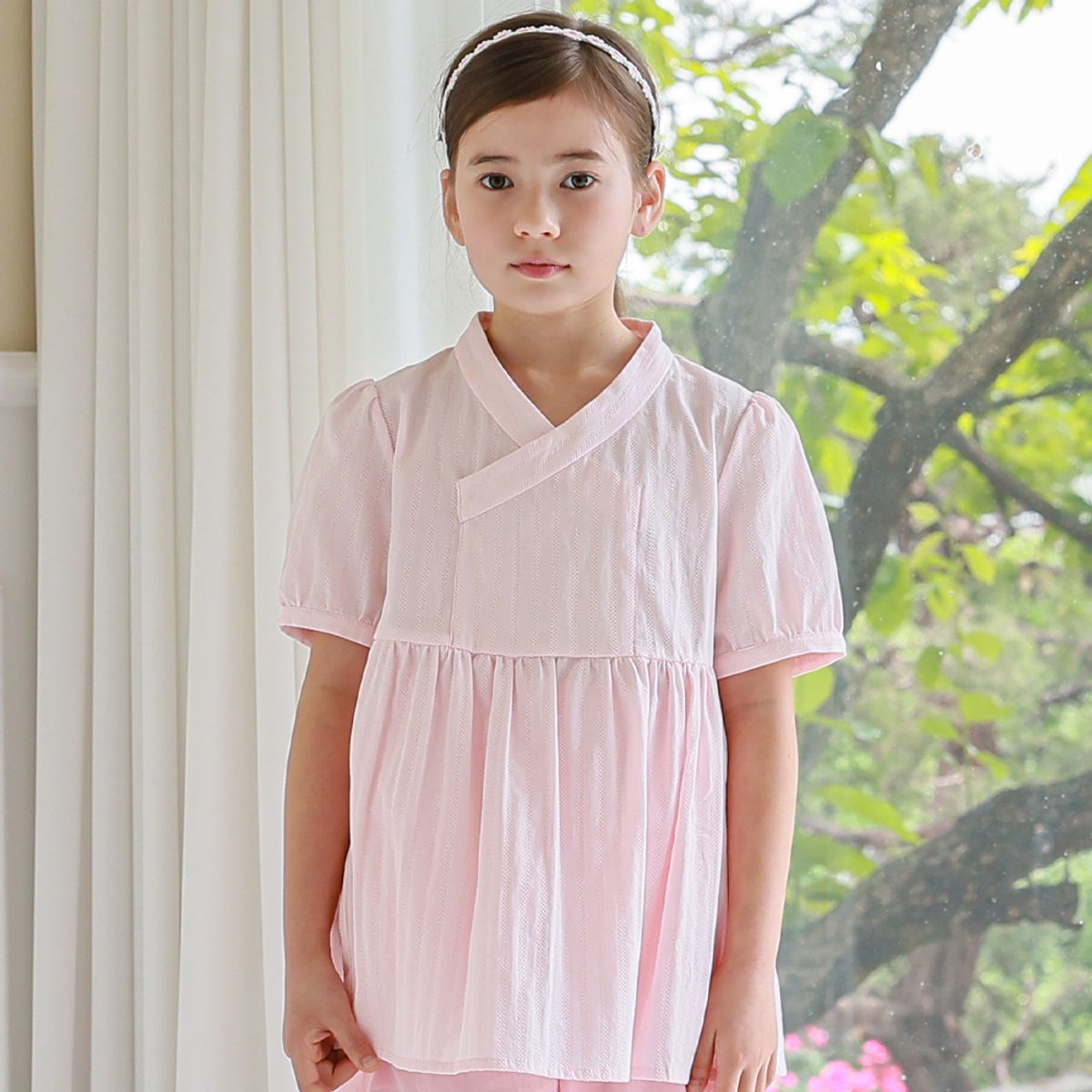 하랑한복(HARANG HANBOK) 하나뎅이 아동 생활한복 블라우스