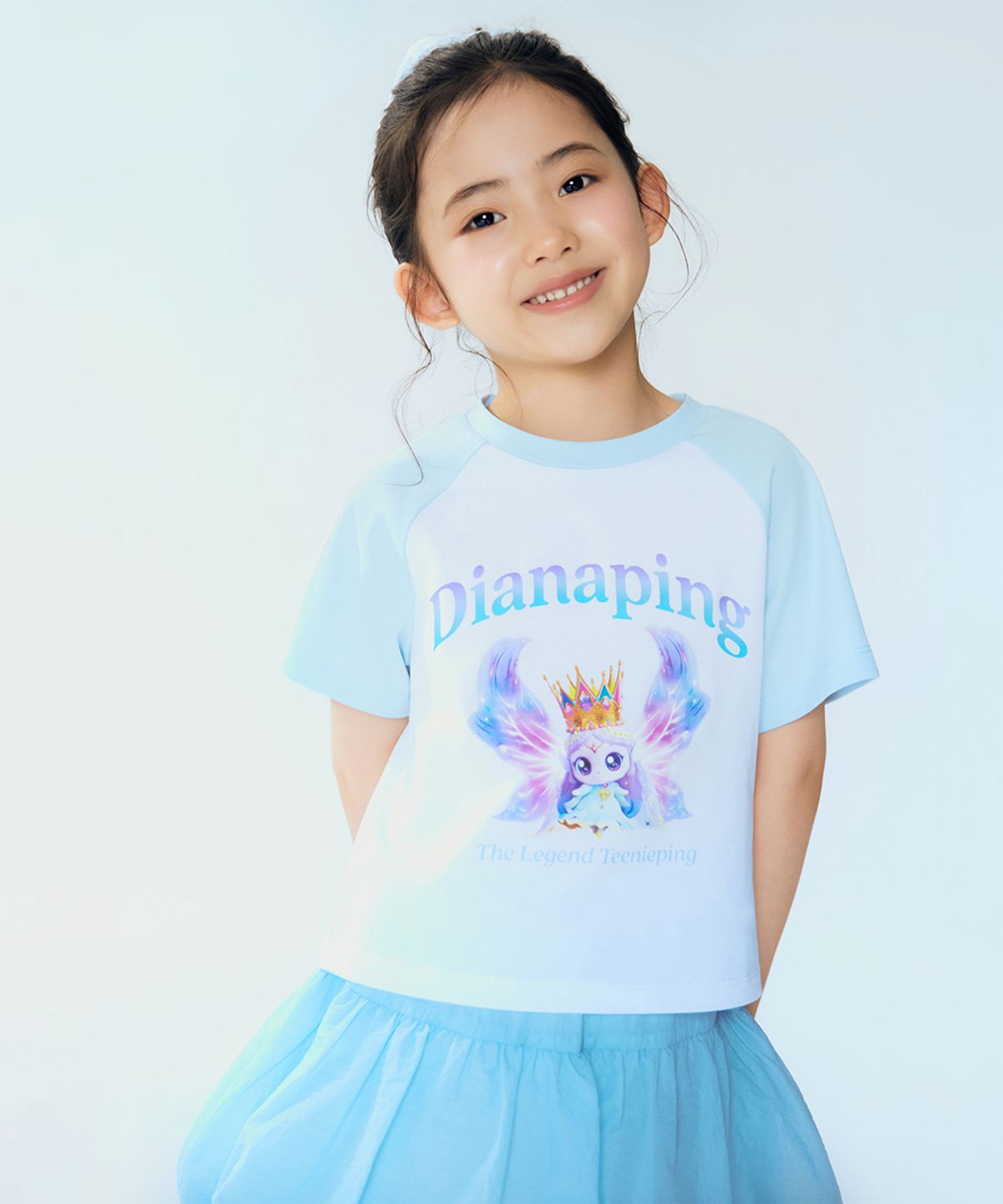 스파오 키즈(SPAO KIDS) [키즈] (캐치!티니핑6) 스커트 상하세트(Powder Blue)_SPSMG25KG3