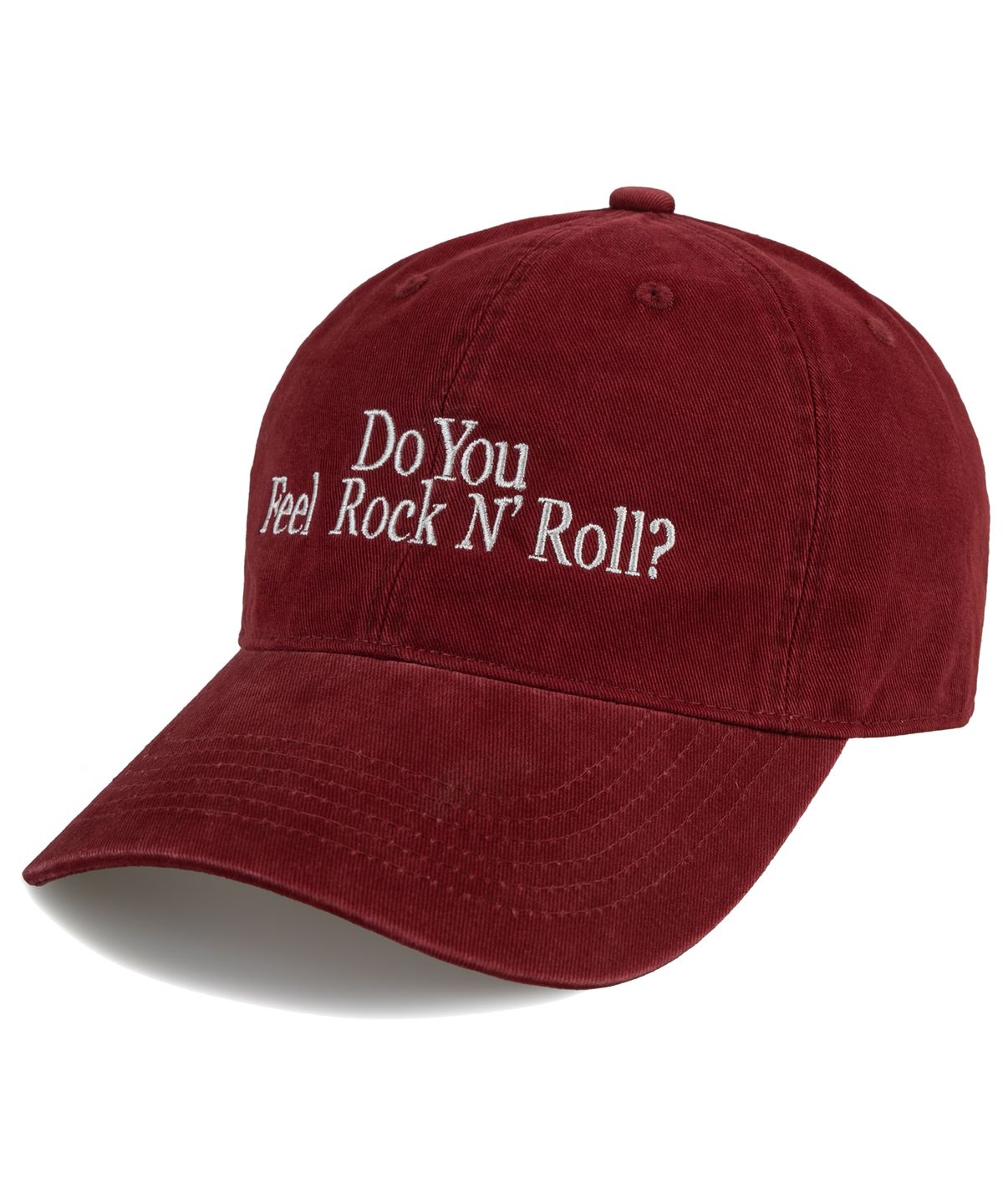 윅(WICK) ROCK N ROLL 카치온 볼캡-레드와인