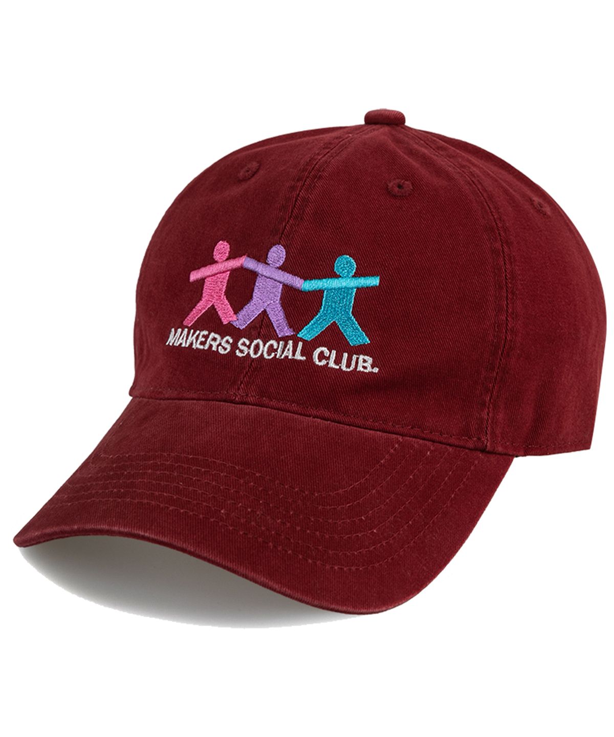 윅(WICK) MAKERS SOCIAL CLUB 카치온 볼캡-레드와인