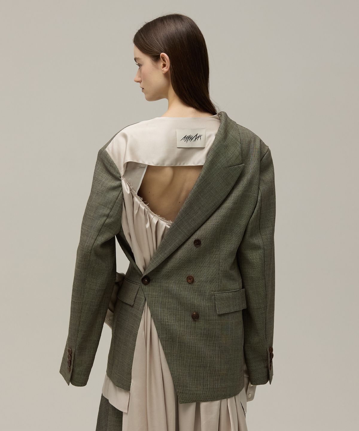 므아므(MMAM) Origami pleated layered jacket