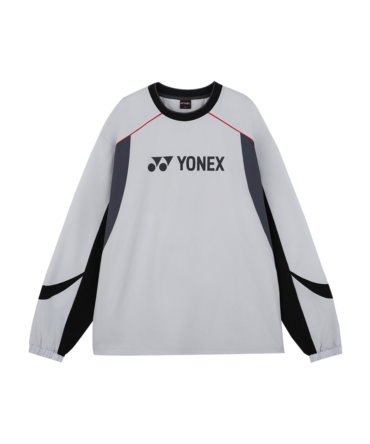 요넥스(YONEX) 265JJ003U 라이트 그레이 남녀공용 컬러 파이핑 포인트 아노락 자켓