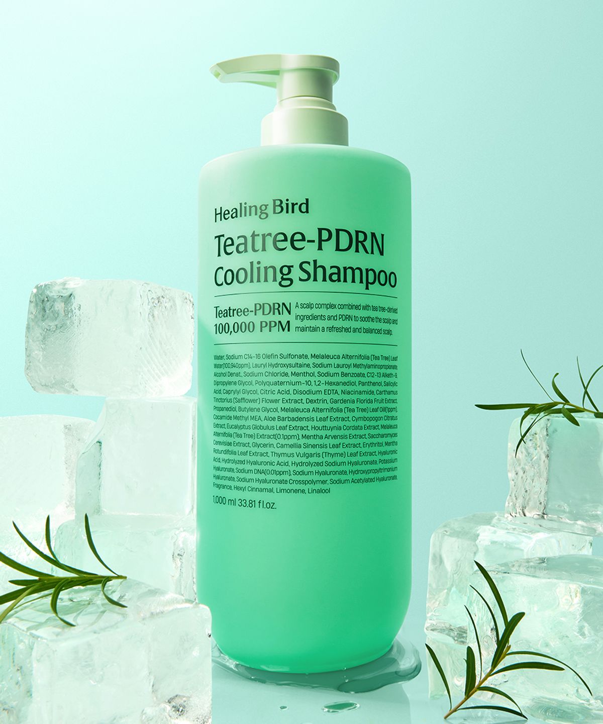 힐링버드(HEALING BIRD) 티트리 PDRN 쿨링샴푸 1000ml