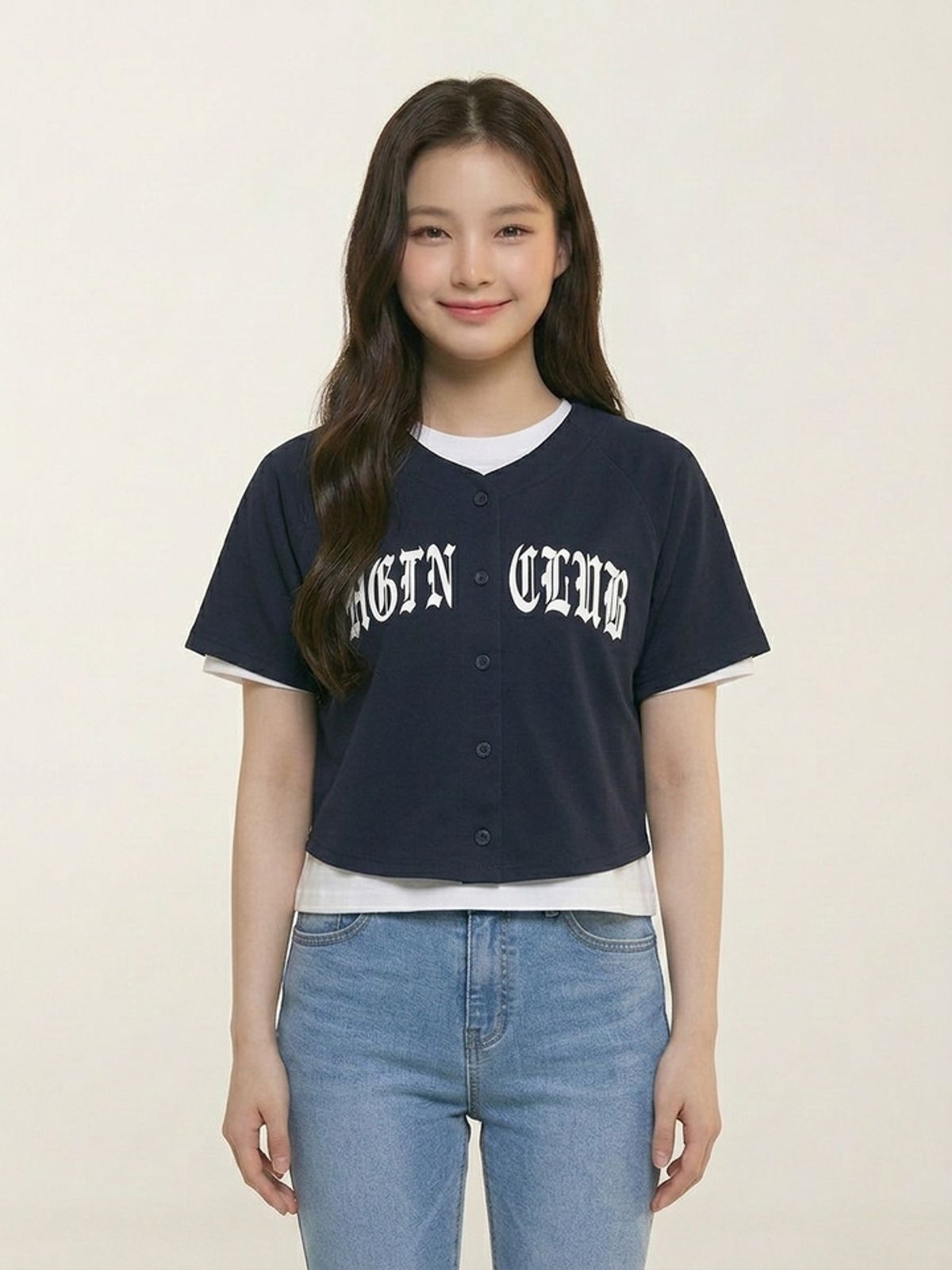 행텐 틴즈(HANGTEN TEENS) 틴즈 여아 베이스볼 가디건_097(14570-131-409-31)