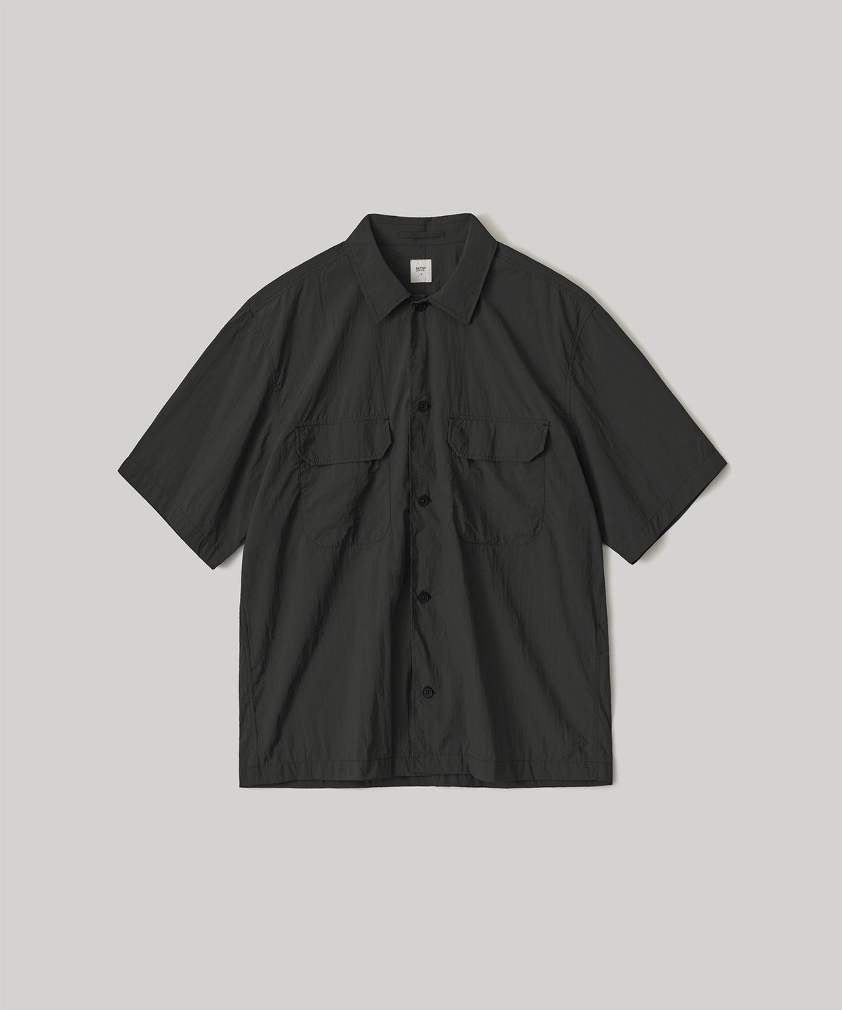 어나더 오피스(ANOTHER OFFICE) Flow CPO S/S Shirt (Black)