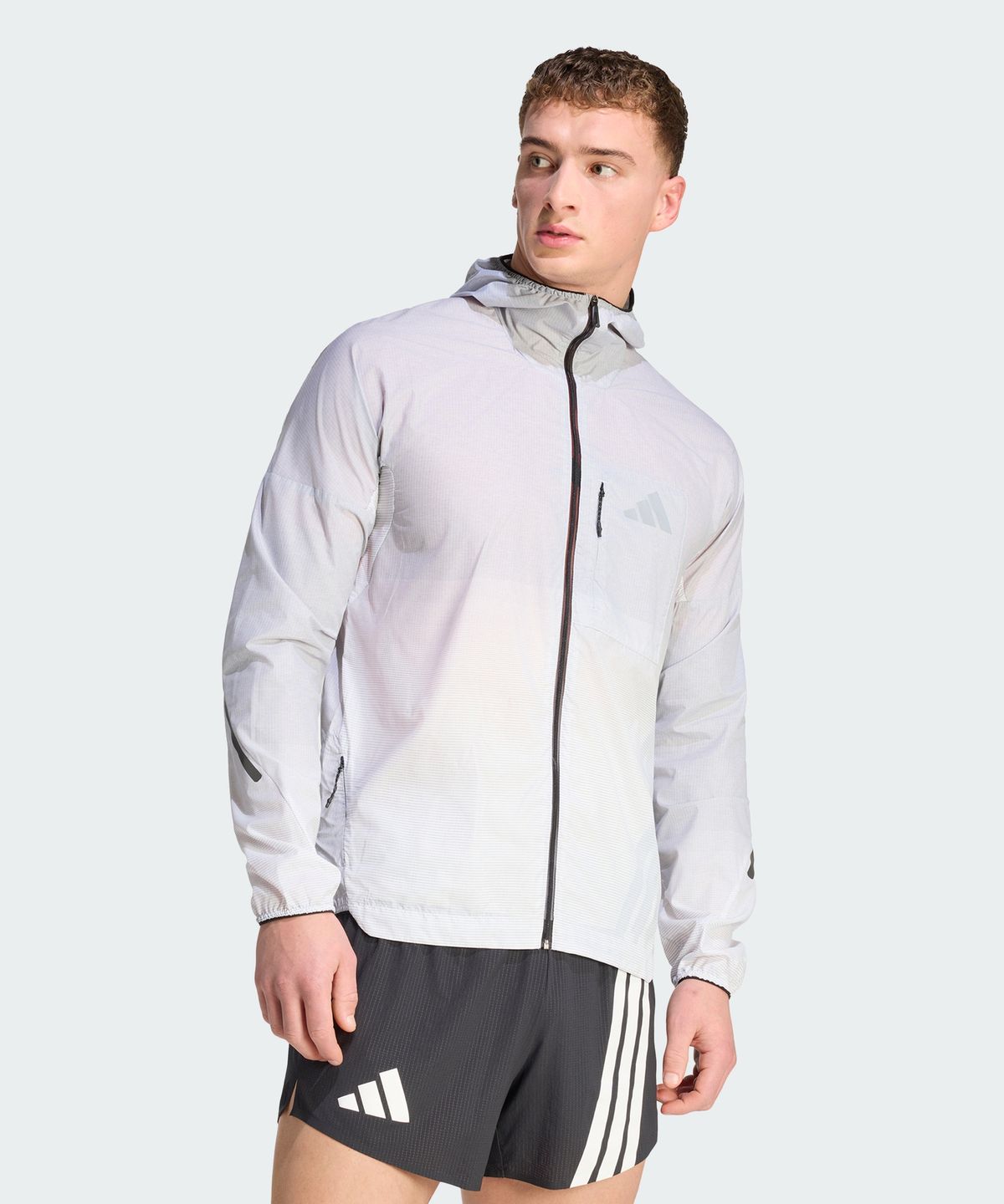 아디다스(ADIDAS) 테렉스 엑스페리어 클라이마365 라이트 윈드위브 재킷 - 화이트:블랙 / JY4092