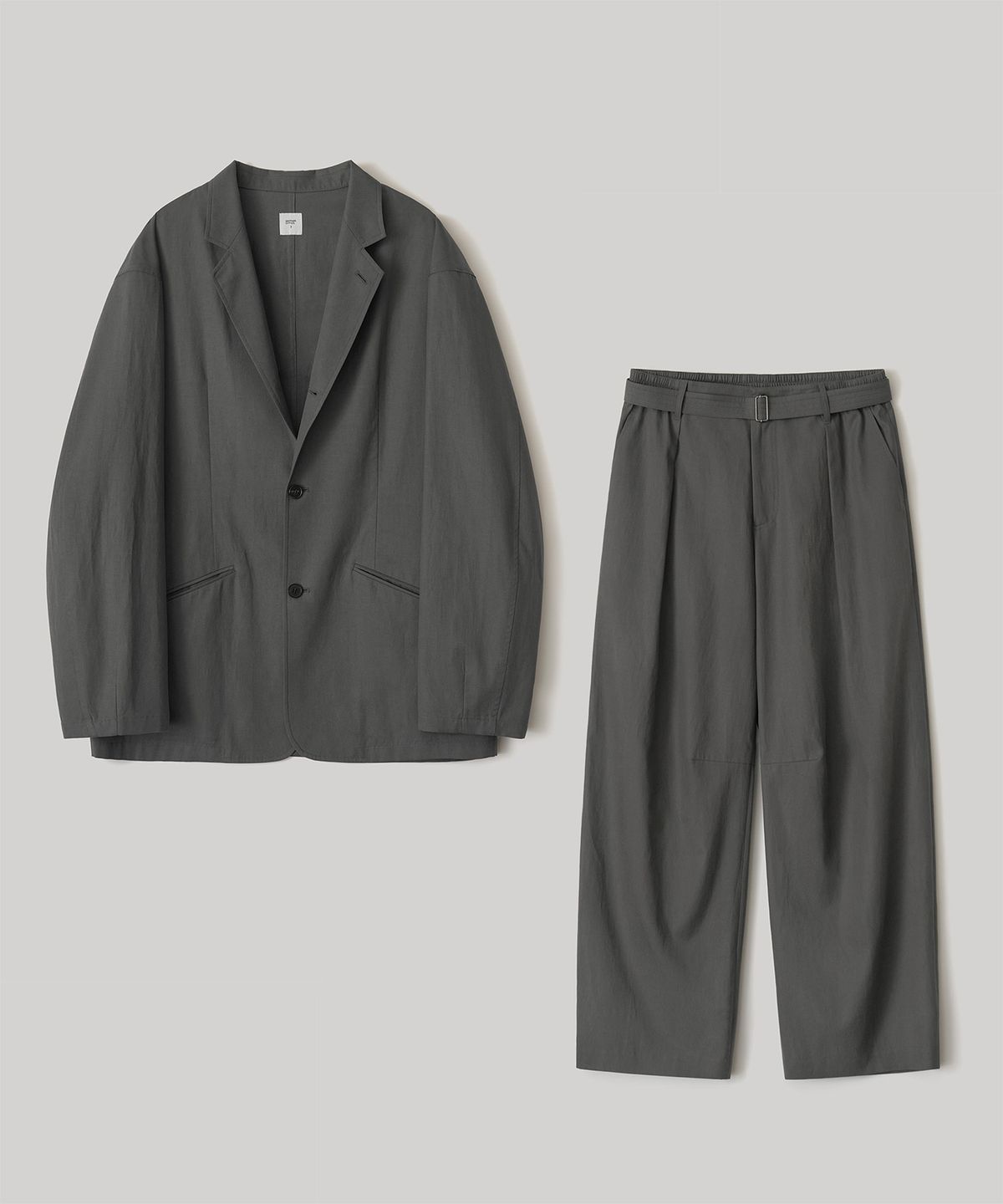 어나더 오피스(ANOTHER OFFICE) [SET] Structure Tencel Set-Up (Graphite)