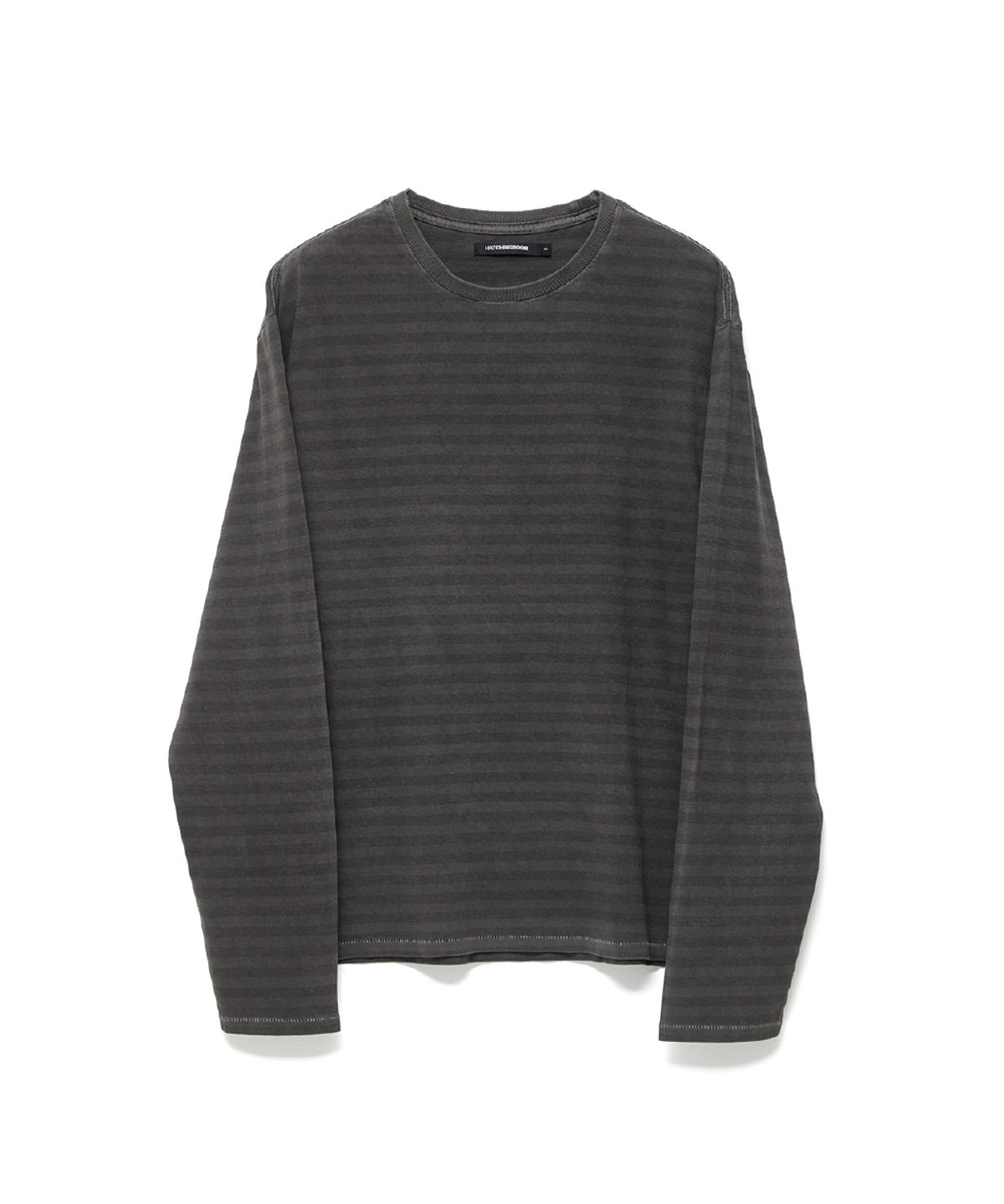 해칭룸(HATCHINGROOM) VTG Stripe Tee Dyed Charcoal