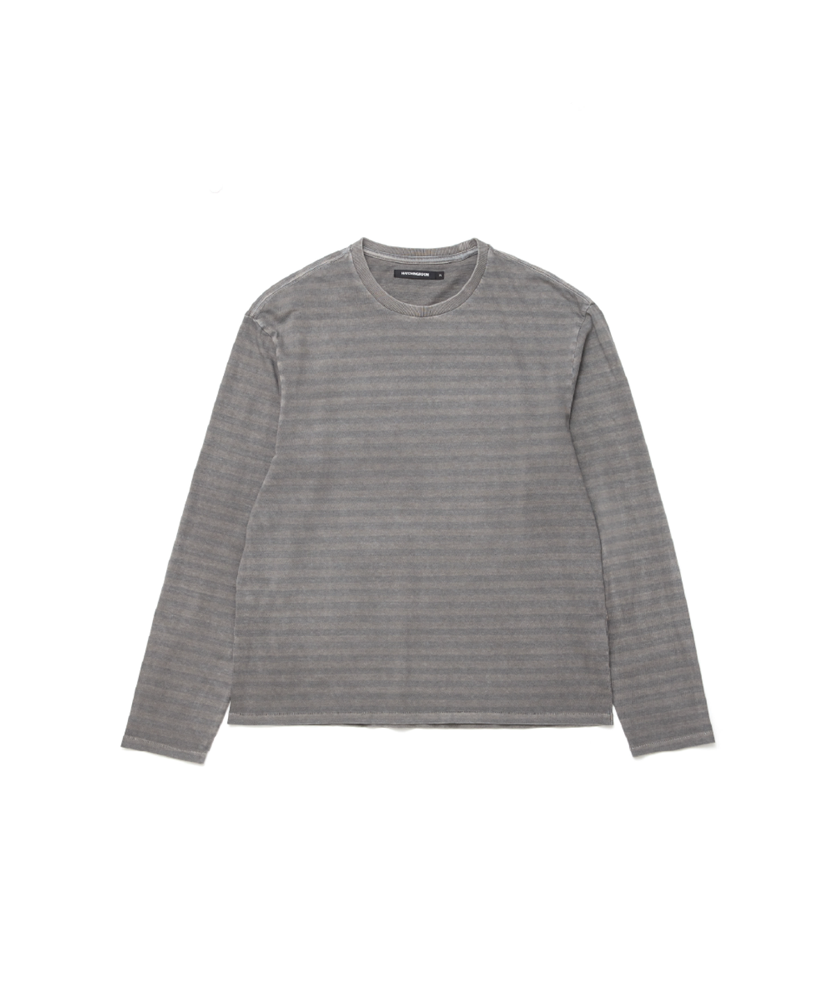 해칭룸(HATCHINGROOM) VTG Stripe Tee Dyed Grey