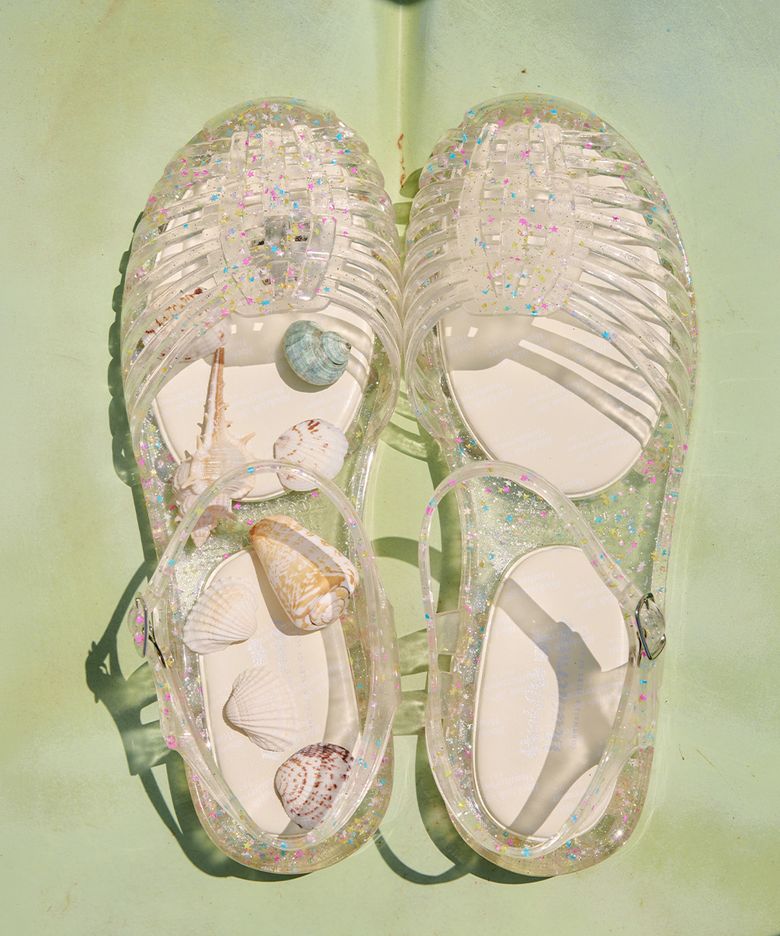 GLAIR STRAPPY SANDALS - CLEAR STAR