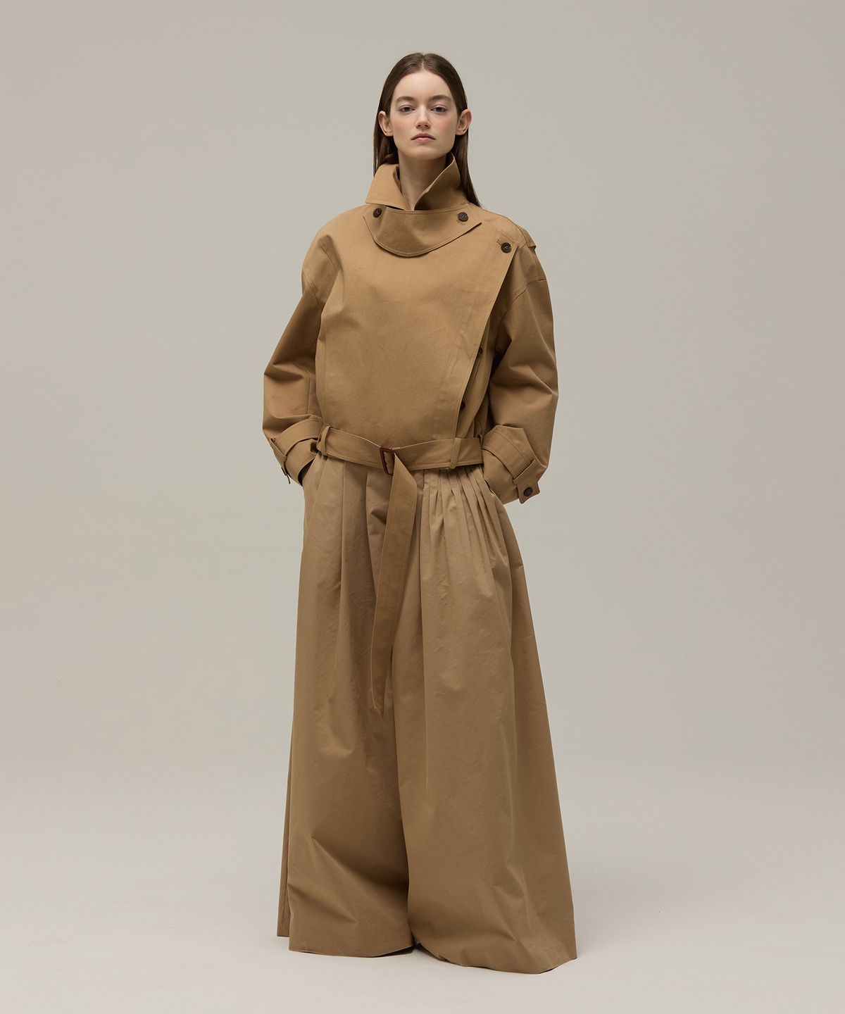 므아므(MMAM) Wide pin tuck pants