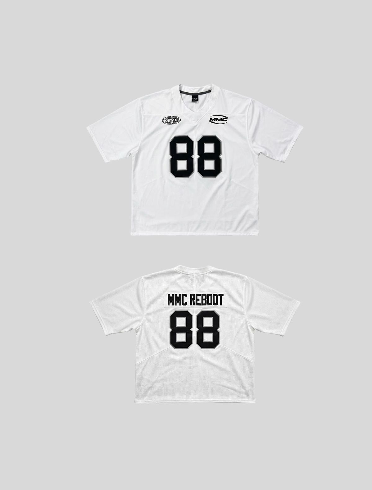 마인드머슬커넥션(MMC) 88 헤비 암밴딩 럭비 숏슬리브 [WHITE]