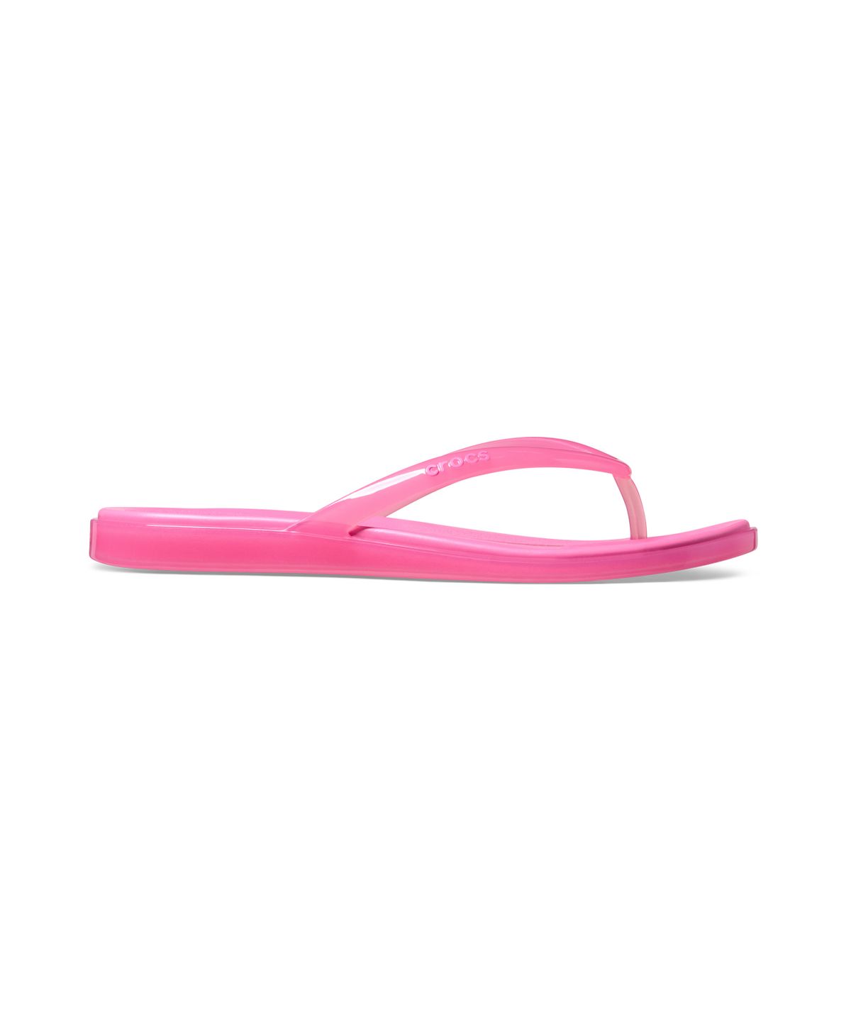 크록스(CROCS) 마이애미 젤리 라운드 토 플립 - 핑크 레모네이드 젤리 / 212014-7DA