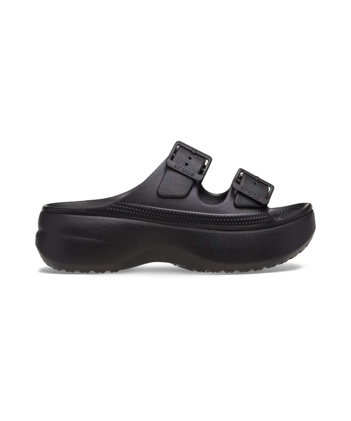 크록스(CROCS) 새터데이 플랫폼 샌들 우먼 - 블랙 / 212880-001