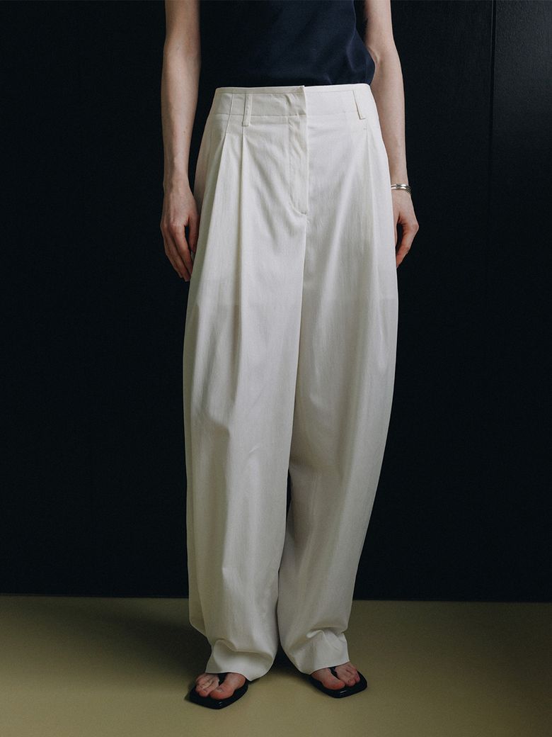 [기장선택] Wide Two-Tuck Pants SW6ML784_2color