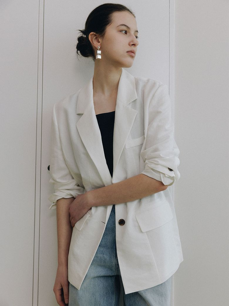 Line Like Single-Breasted Jacket SW6MJ707-01