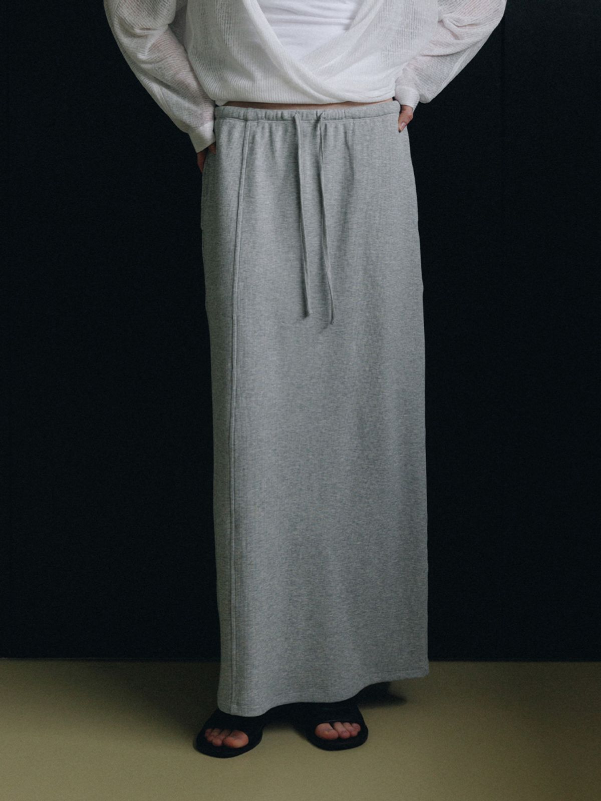 루에브르(LOEUVRE) H-Line Maxi Jersey Skirt SW6MS778_2color
