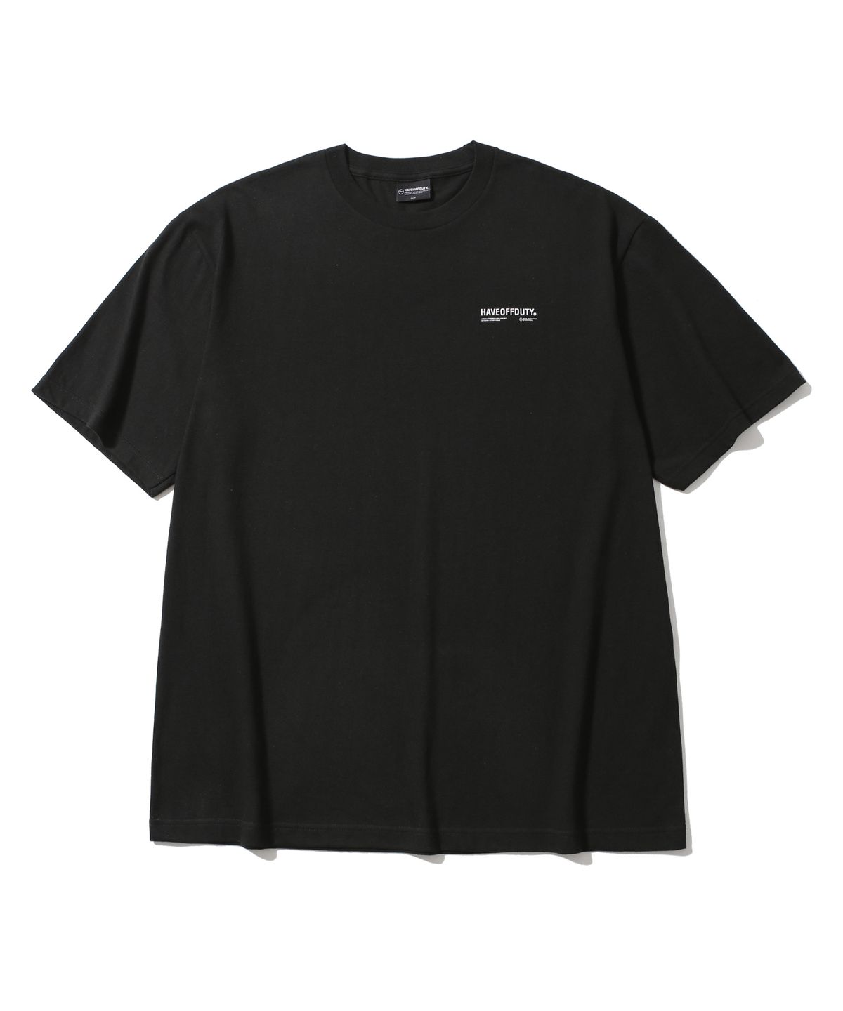 해브오프듀티(HAVEOFFDUTY) 베이직 코튼 티셔츠 (블랙)
