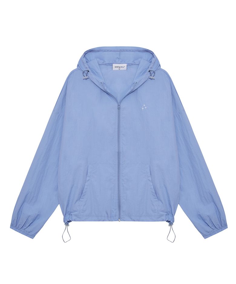 NEB windbreaker hoody jacket (skyblue)