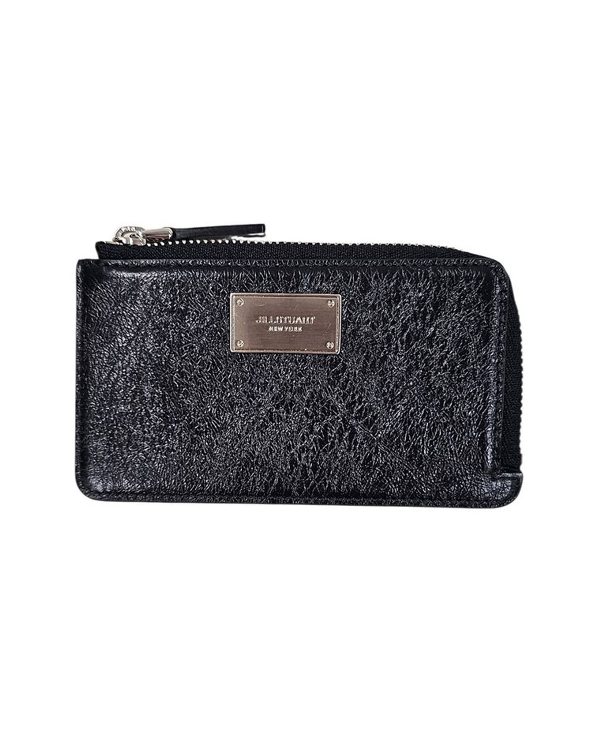 질스튜어트 맨 액세서리(JILLSTUART MEN ACC) [Cracked-Leather] 스퀘어금속 사각장식 멀티카드홀더 JUHO6F700BK