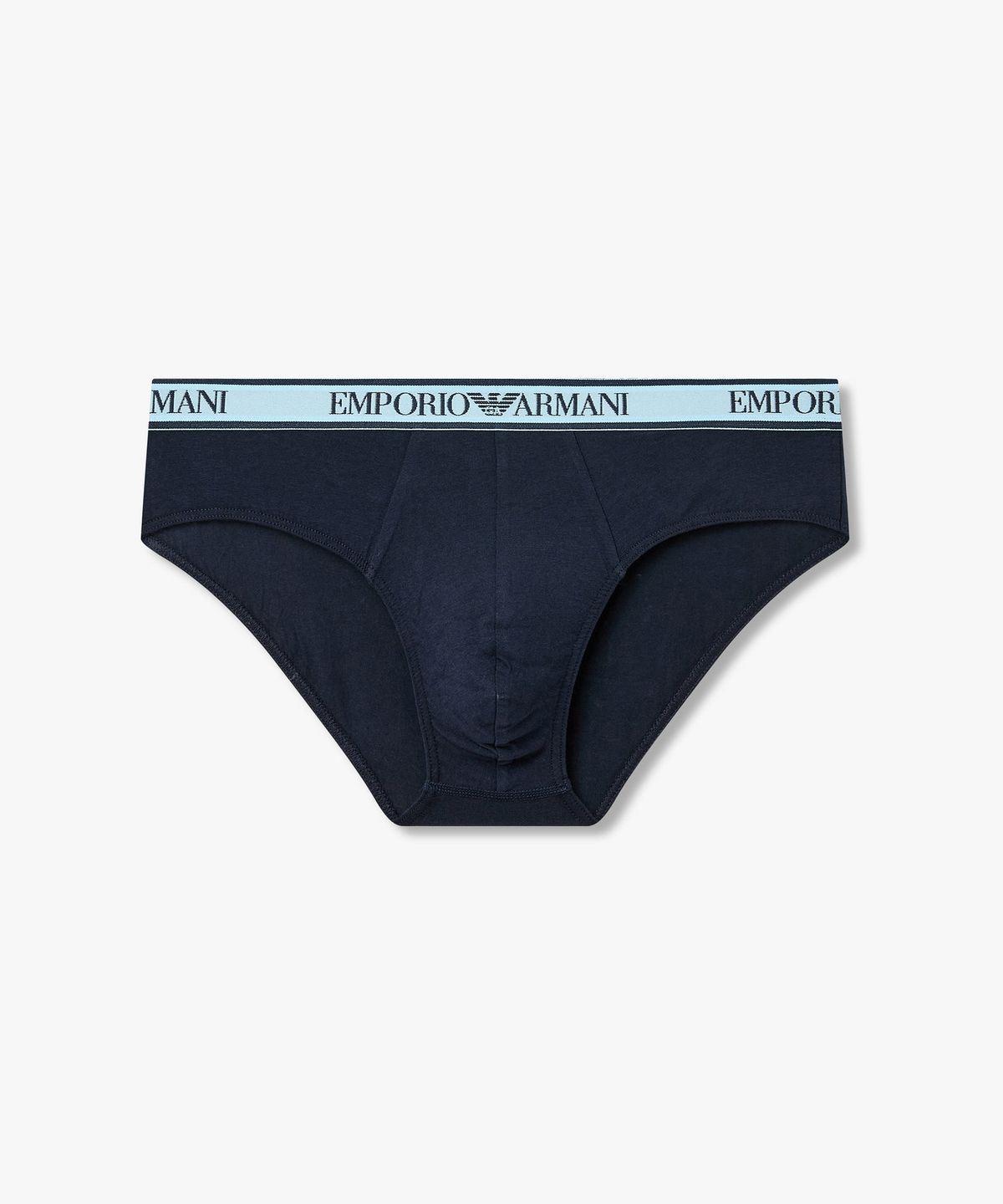 엠포리오 아르마니 언더웨어(EMPORIO ARMANI UNDERWEAR) 남성 라인 트림 배색 로고 프리프_네이비 08M6111319