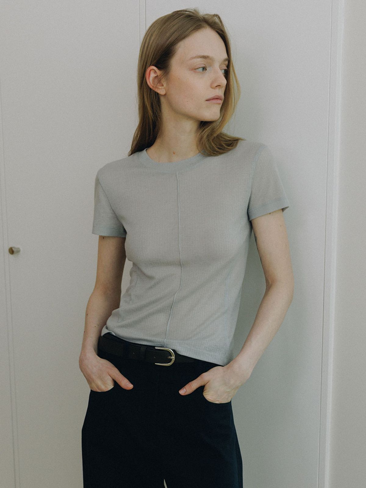 루에브르(LOEUVRE) Sheer Slim Jersey Top SW6ME755_3color