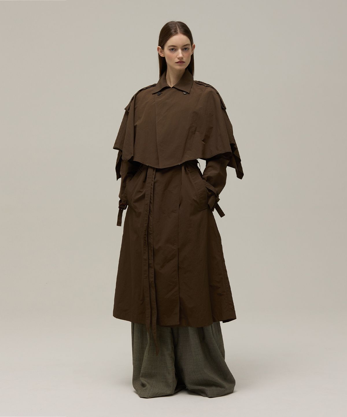 므아므(MMAM) Cape trench coat