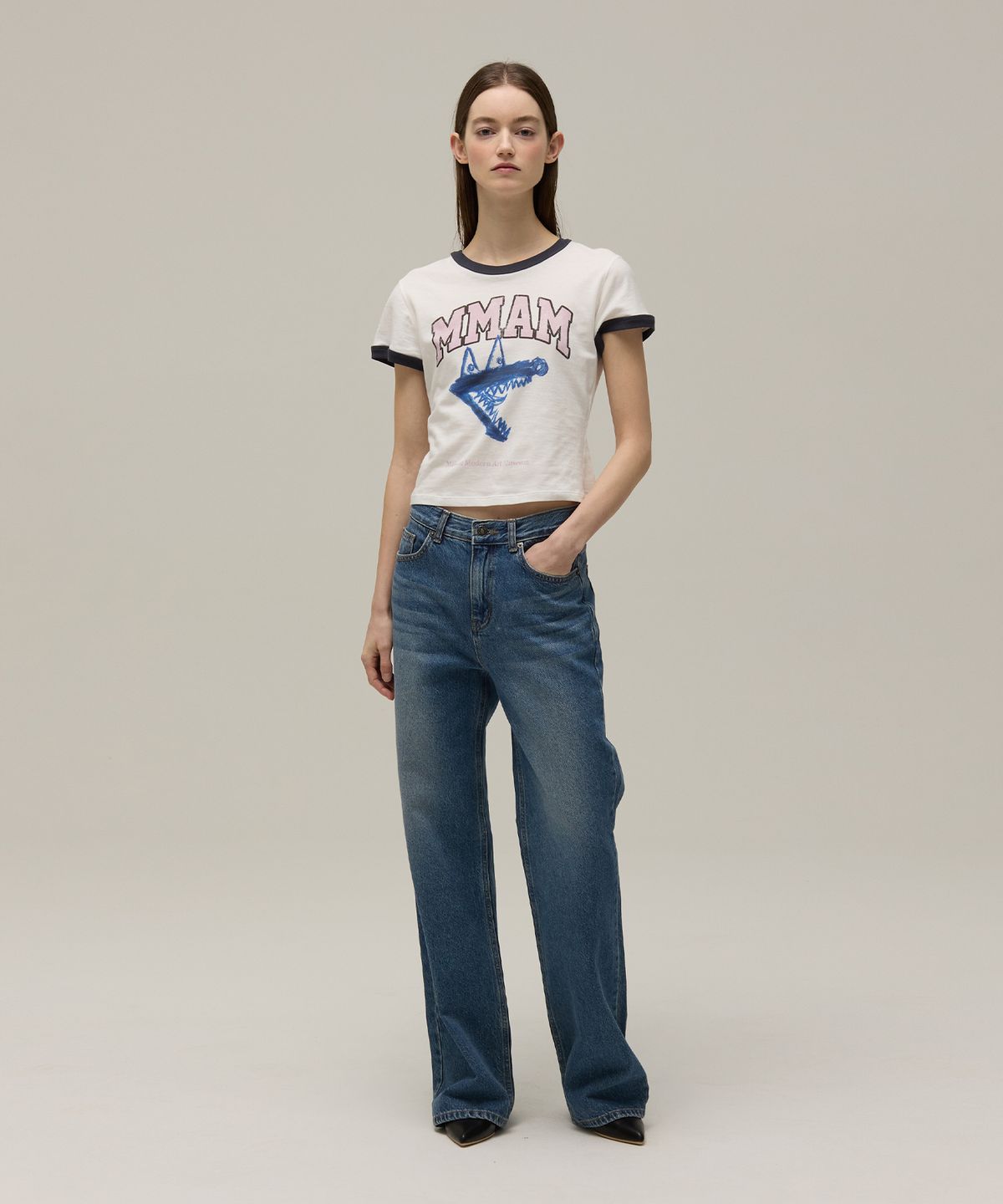 므아므(MMAM) Vintage wide denim pants