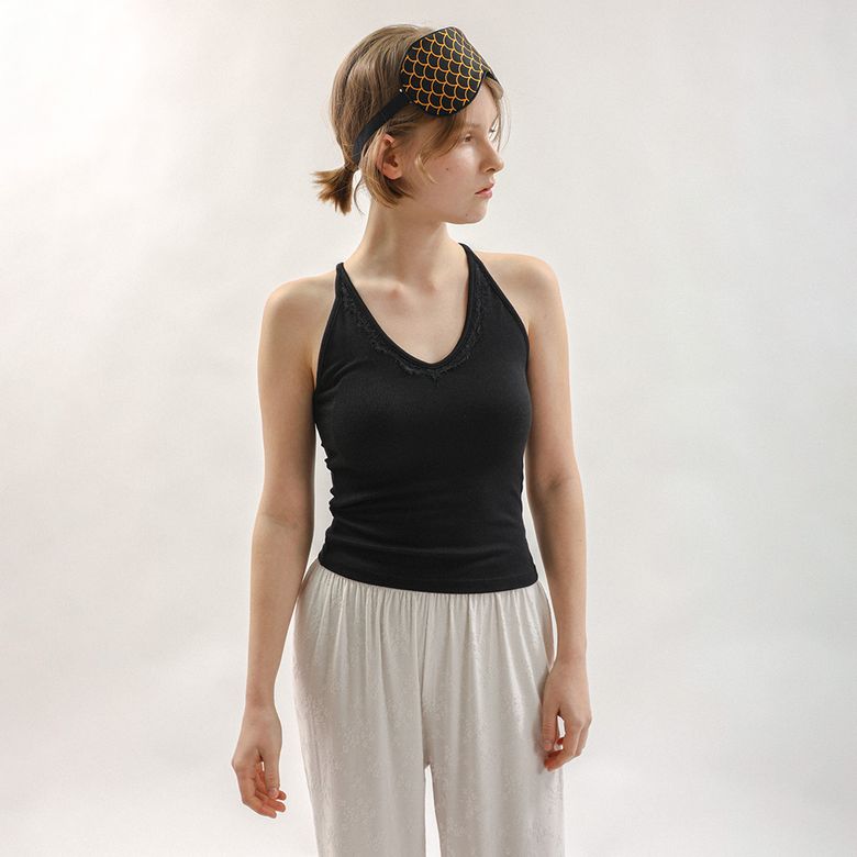 MJ_Racerback lace tank top_3color