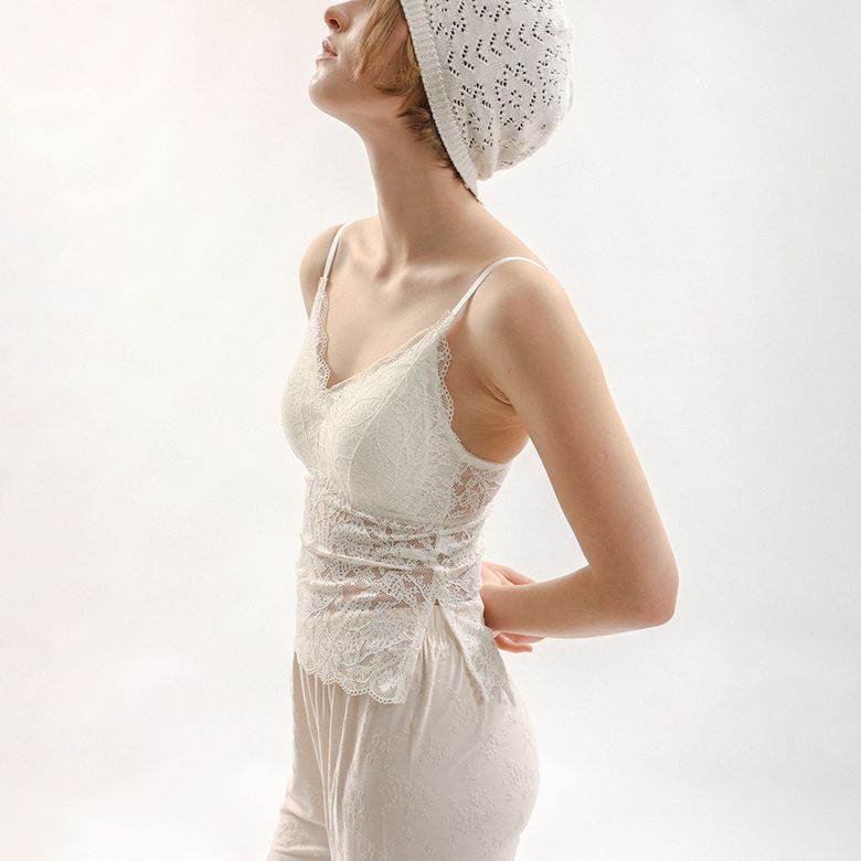 MJ_Sheer lace cami top_3color