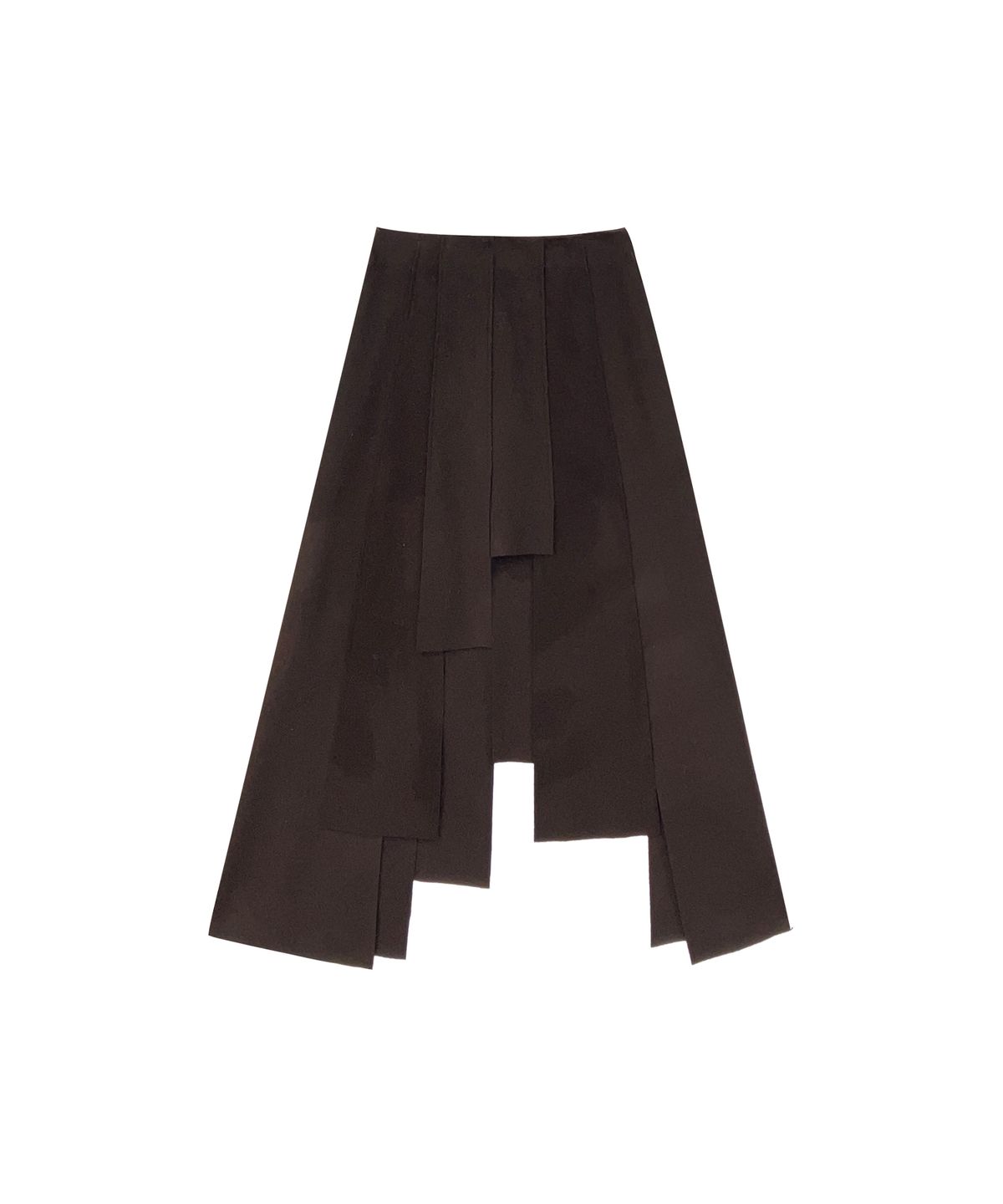 므아므(MMAM) Wool patchwork skirt