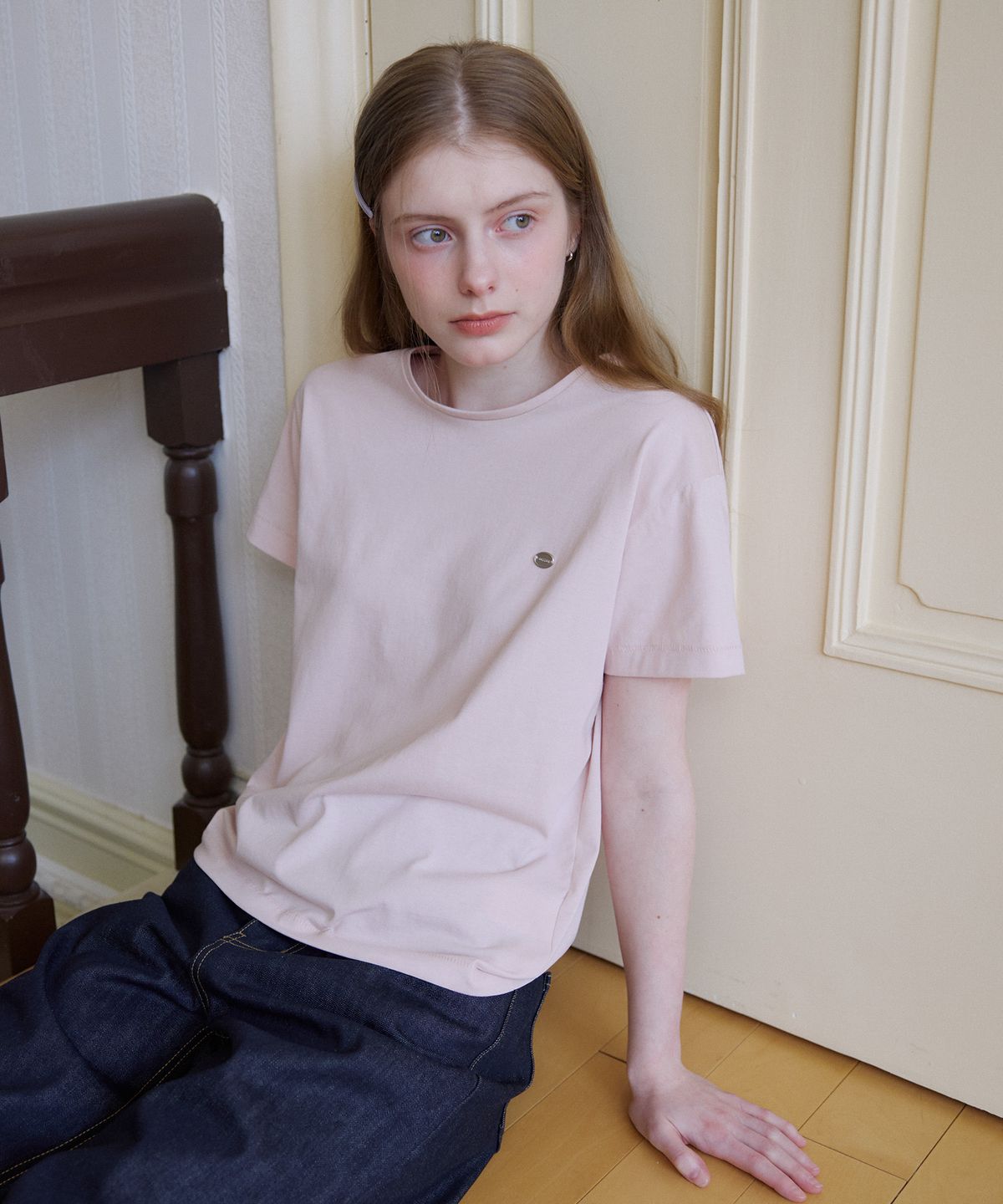 노운베러(KNOWNBETTER) Soft basic logo T-shirt [KNSS08TS04]_Pink