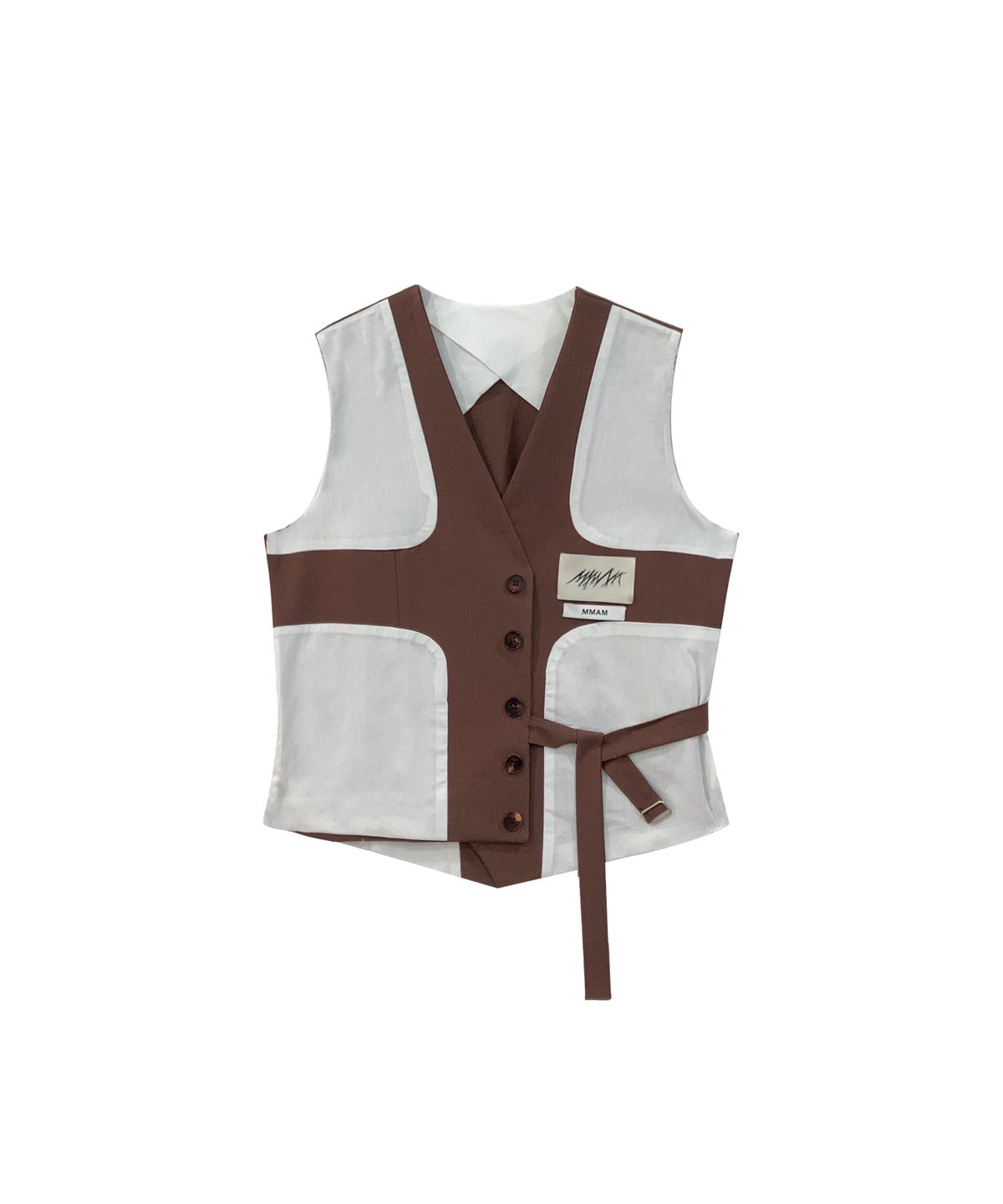 므아므(MMAM) Reverse side strap vest