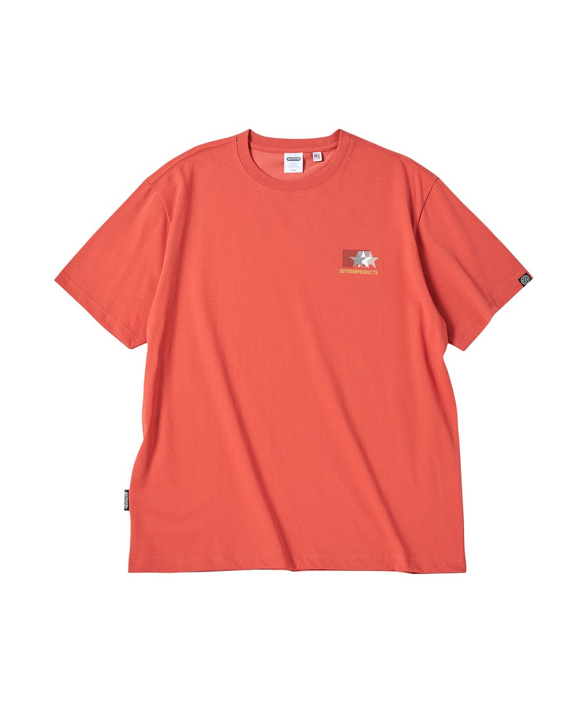 아웃도어 프로덕츠(OUTDOOR PRODUCTS) 빈티지 넘버링 로고 티셔츠 (오렌지)