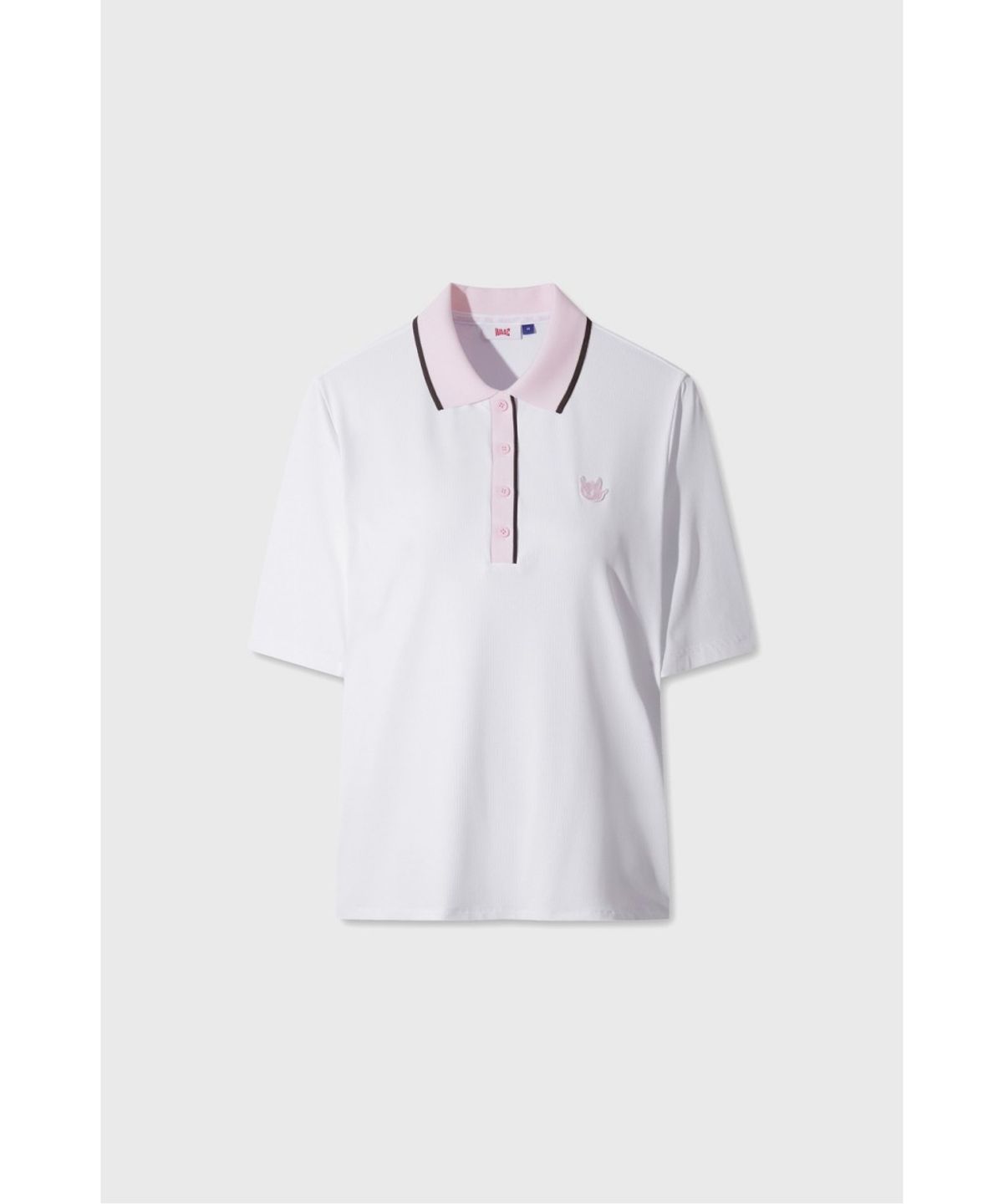 왁(WAAC) Athletic Slim Fit Rib Polo WLTCM26404WHX