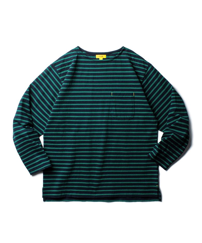 CLASSIC STRIPED L/S TEE [INK NAVY]
