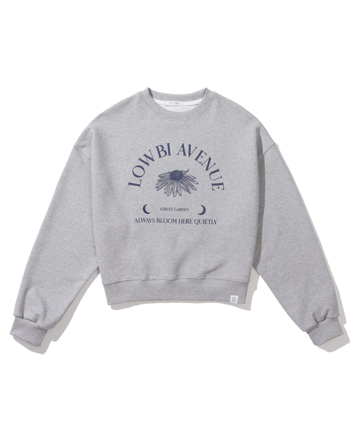 로우비(LOWBI) Dandelion flower sweat shirt _Melange Grey