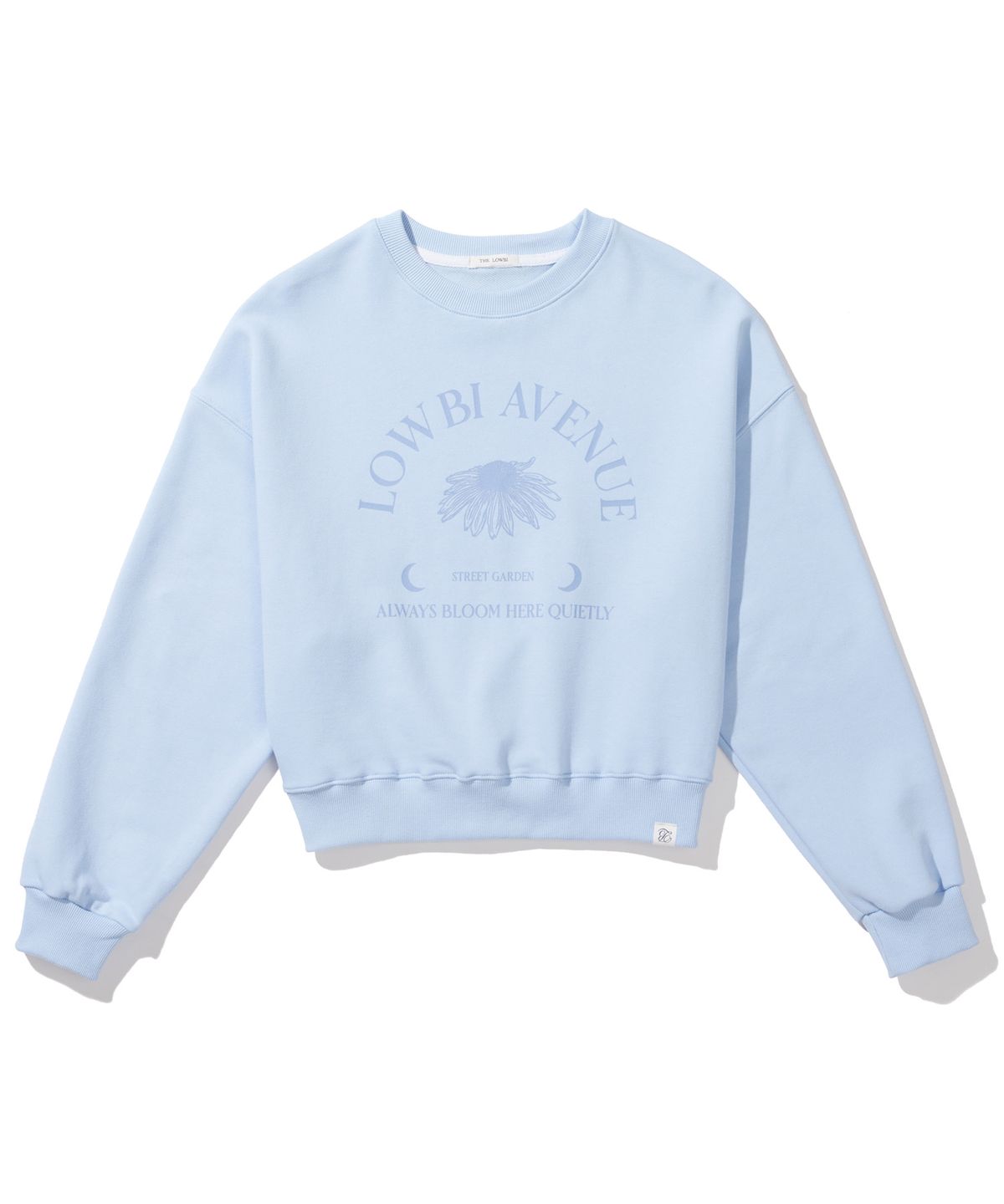 로우비(LOWBI) Dandelion flower sweat shirt _Sky Blue