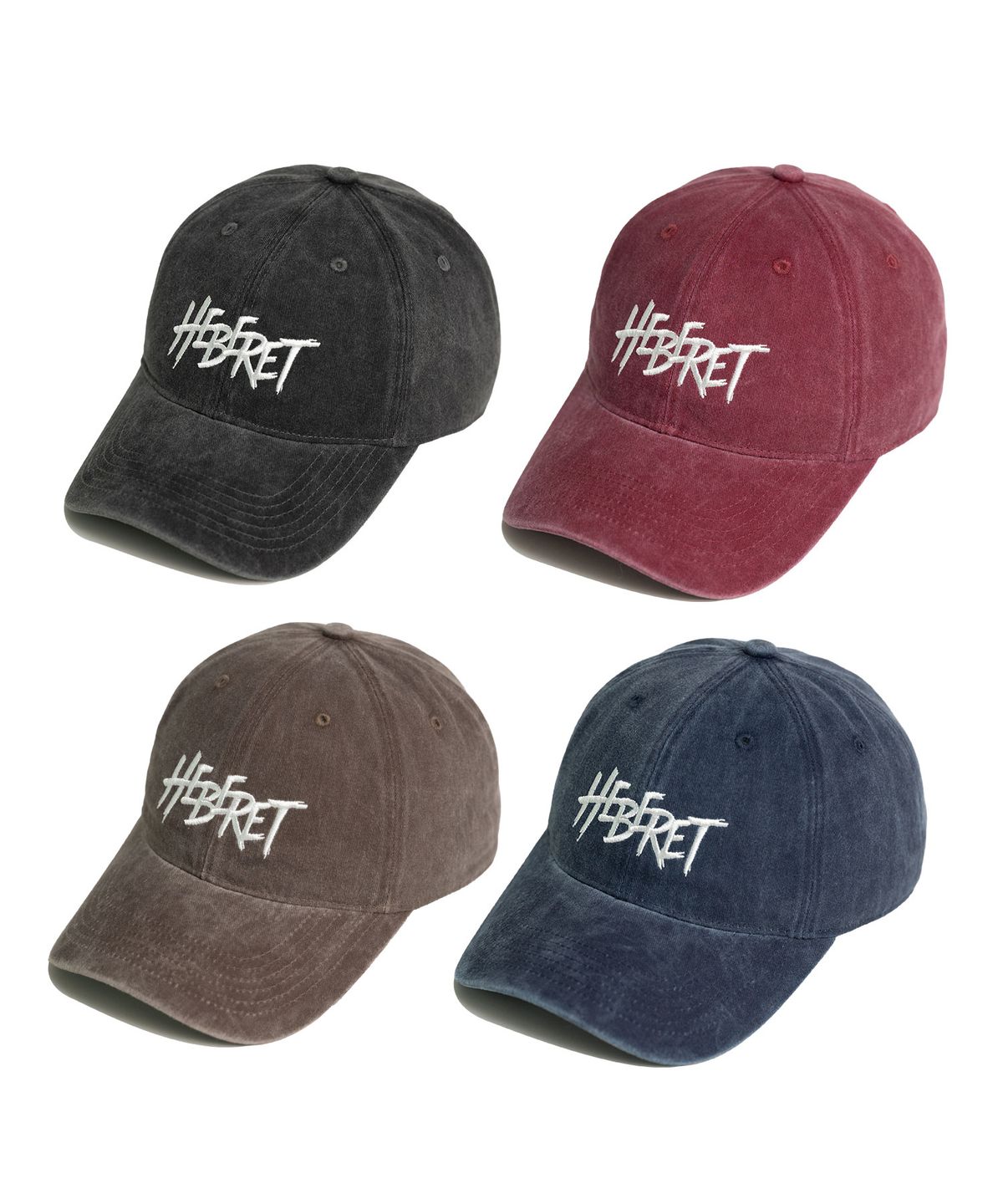 헤베렛(HEBERET) [2PACK] 스케치 워시드 볼 캡 (4색상)