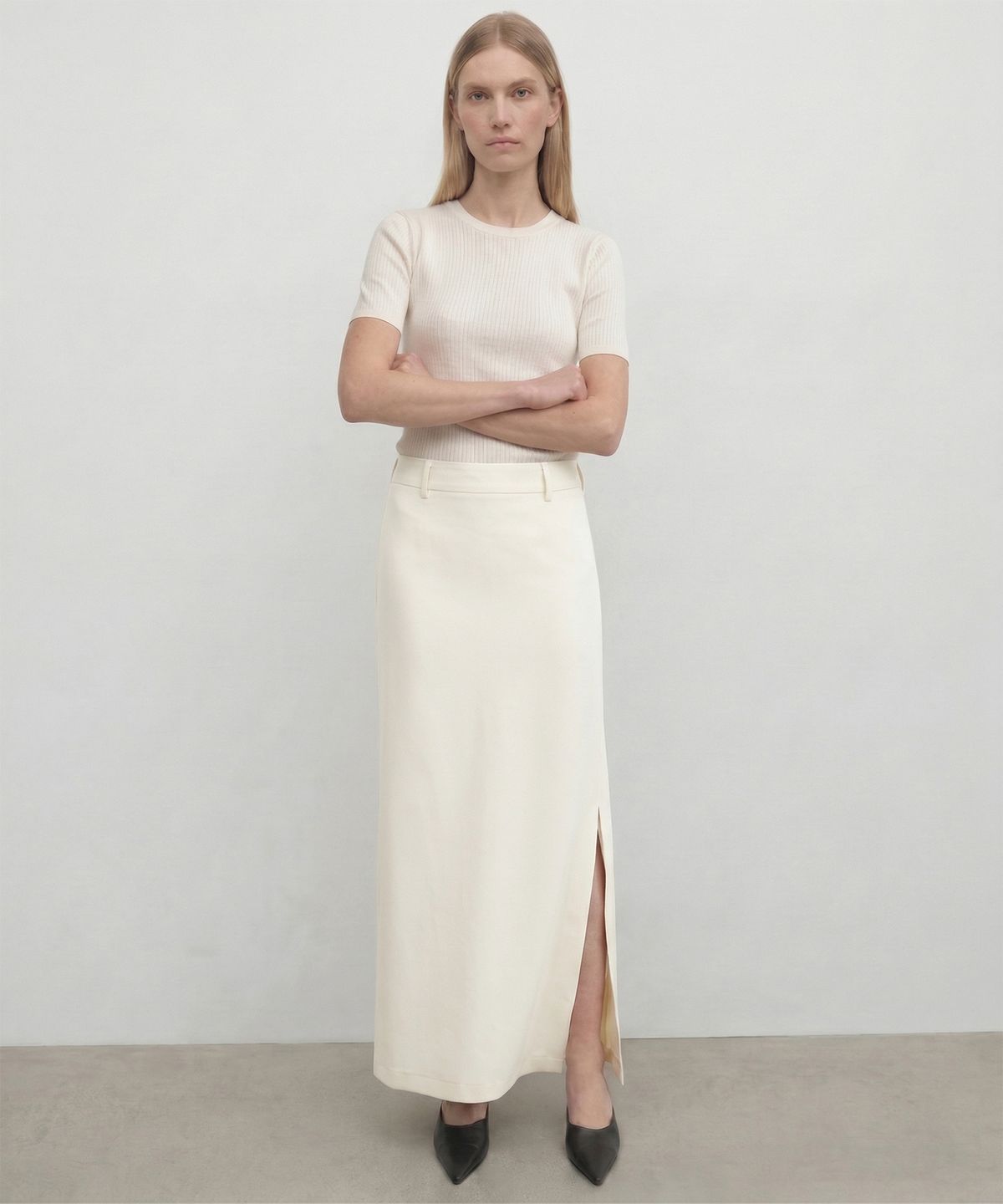 킴도(KIMDOH) Arden Long Skirt / Ivory