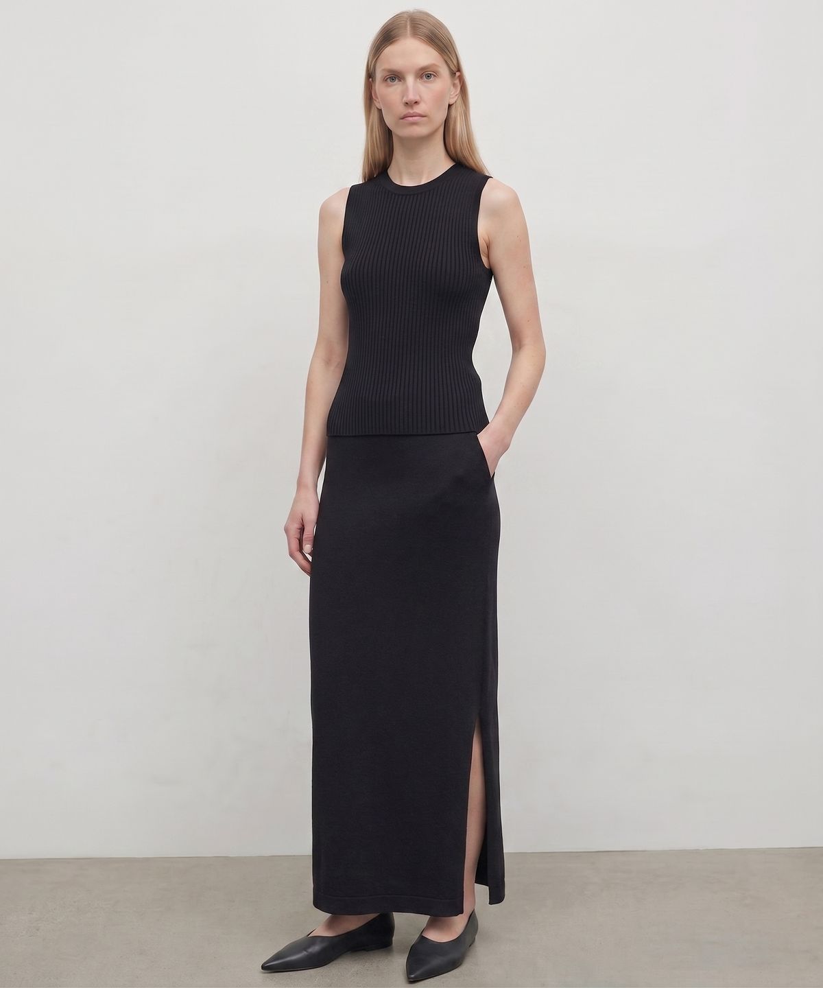 킴도(KIMDOH) Arden Long Skirt / Black