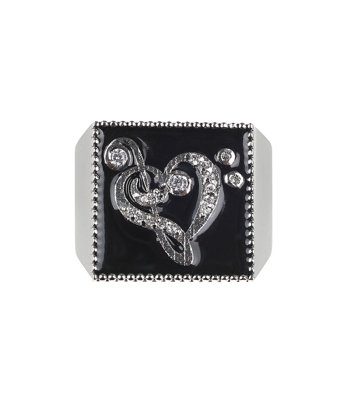 러브이즈트루(LUVISTRUE) SY NOTE SQUARE RING(BLACK)